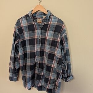 RedHead Brand Co. Plaid Flannel Button-Down‎ Shirt, Men’s 2XL